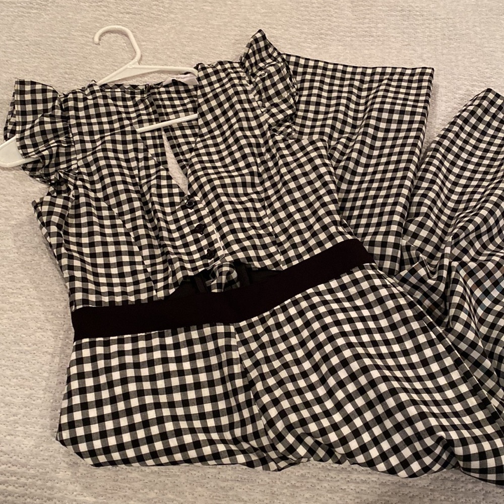 Bcbgeneration Cropped Gingham Romper - image 4